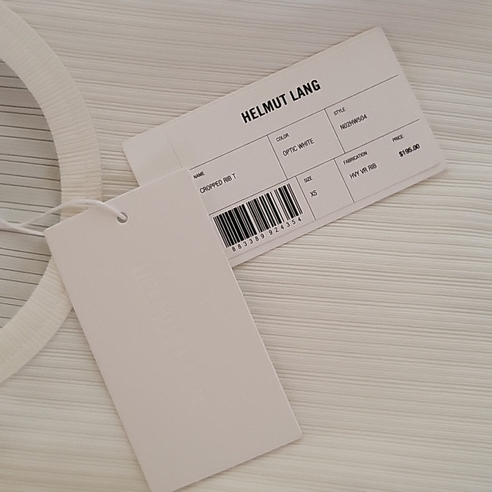 Helmut Lang Cropped Rib T - Picture 6 of 6